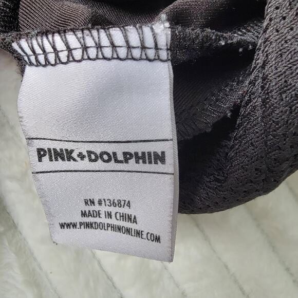 Pink Dolphin Jacket Men’s Large Black Teal Red Half Zip Pullover Streetwear - Picture 9 of 10